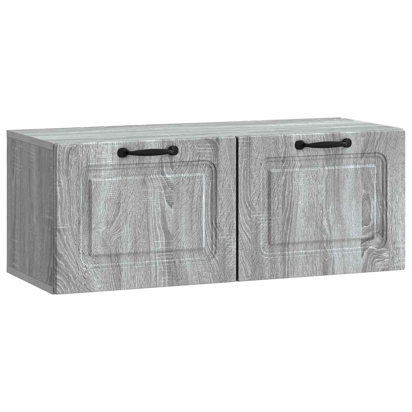 Væghængt TV-skab Vægmonteret Grå sonoma-eg 78,5 x 31 x 30 cm billede