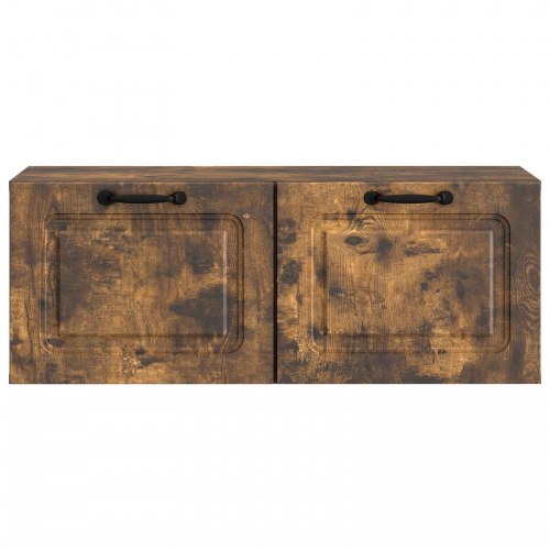 Væghængt TV-skab Røget eg 78,5 x 31 x 30 cm Konstrueret træ