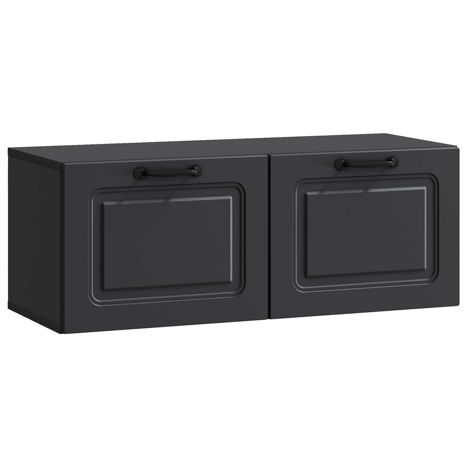 Væghængt TV-skab Sort 78,5 x 31 x 30 cm Konstrueret træ billede