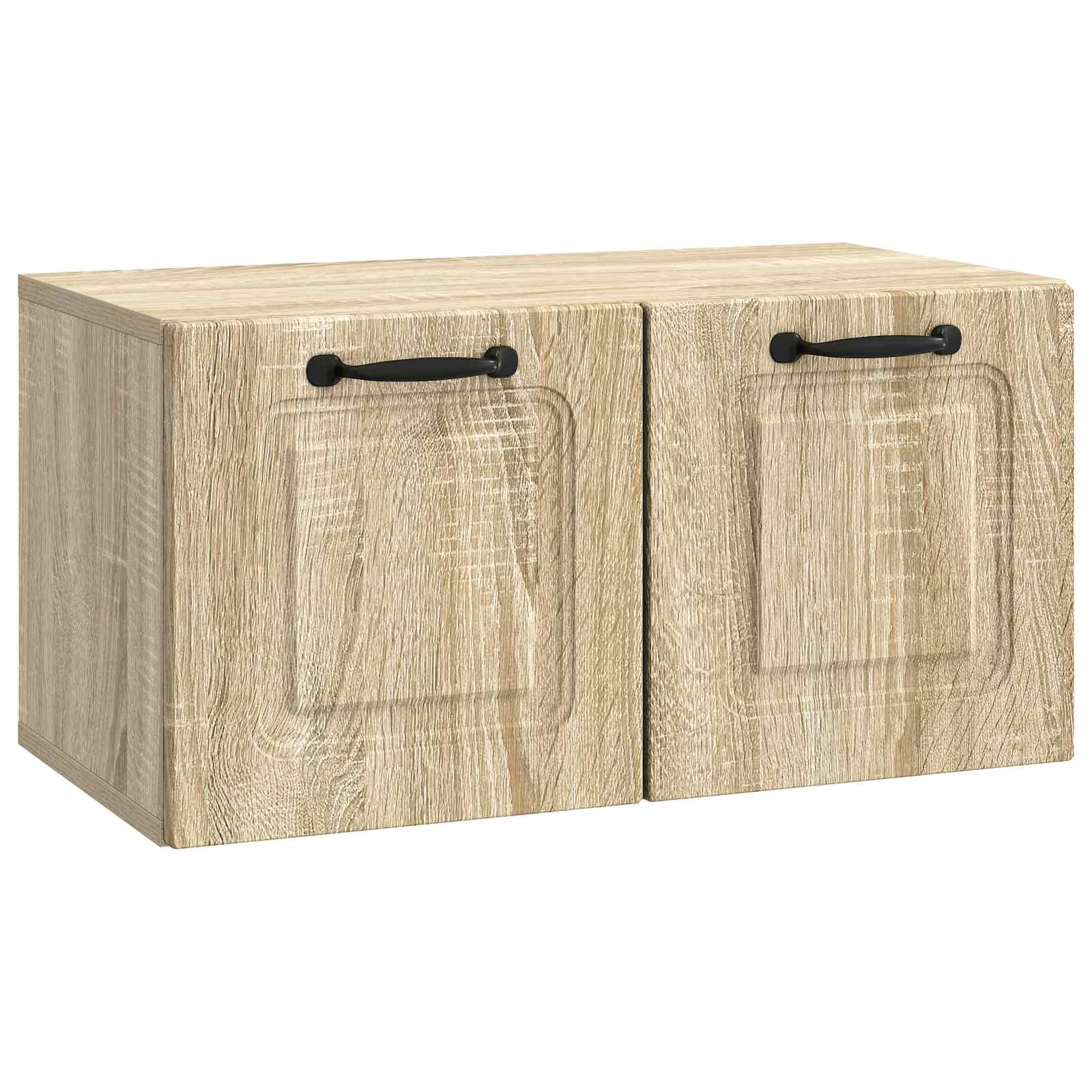 Væghængt TV-skab Sonoma-eg 59,5 x 31 x 30 cm Konstrueret træ billede
