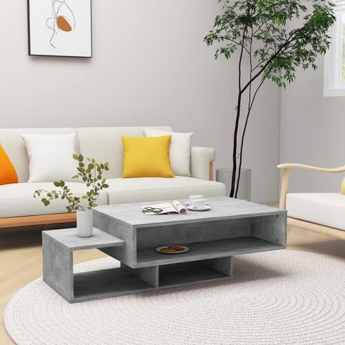Sofabord 105x55x32 cm konstrueret træ betongrå