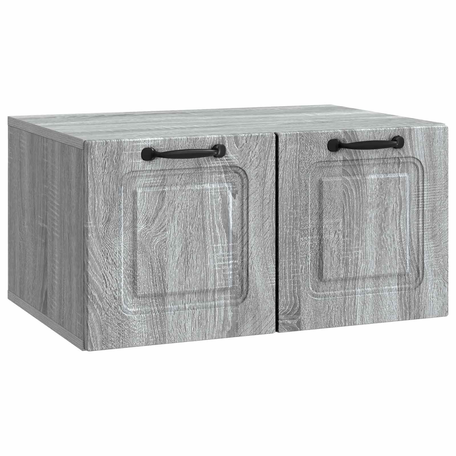 Væghængt TV-skab Vægmonteret Grå sonoma-eg 59,5 x 41 x 30 cm billede