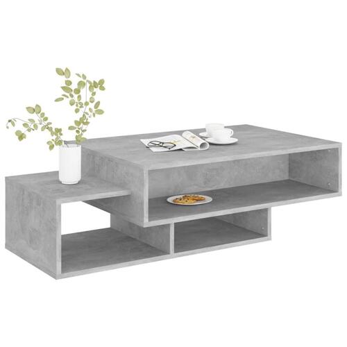 Sofabord 105x55x32 cm konstrueret træ betongrå