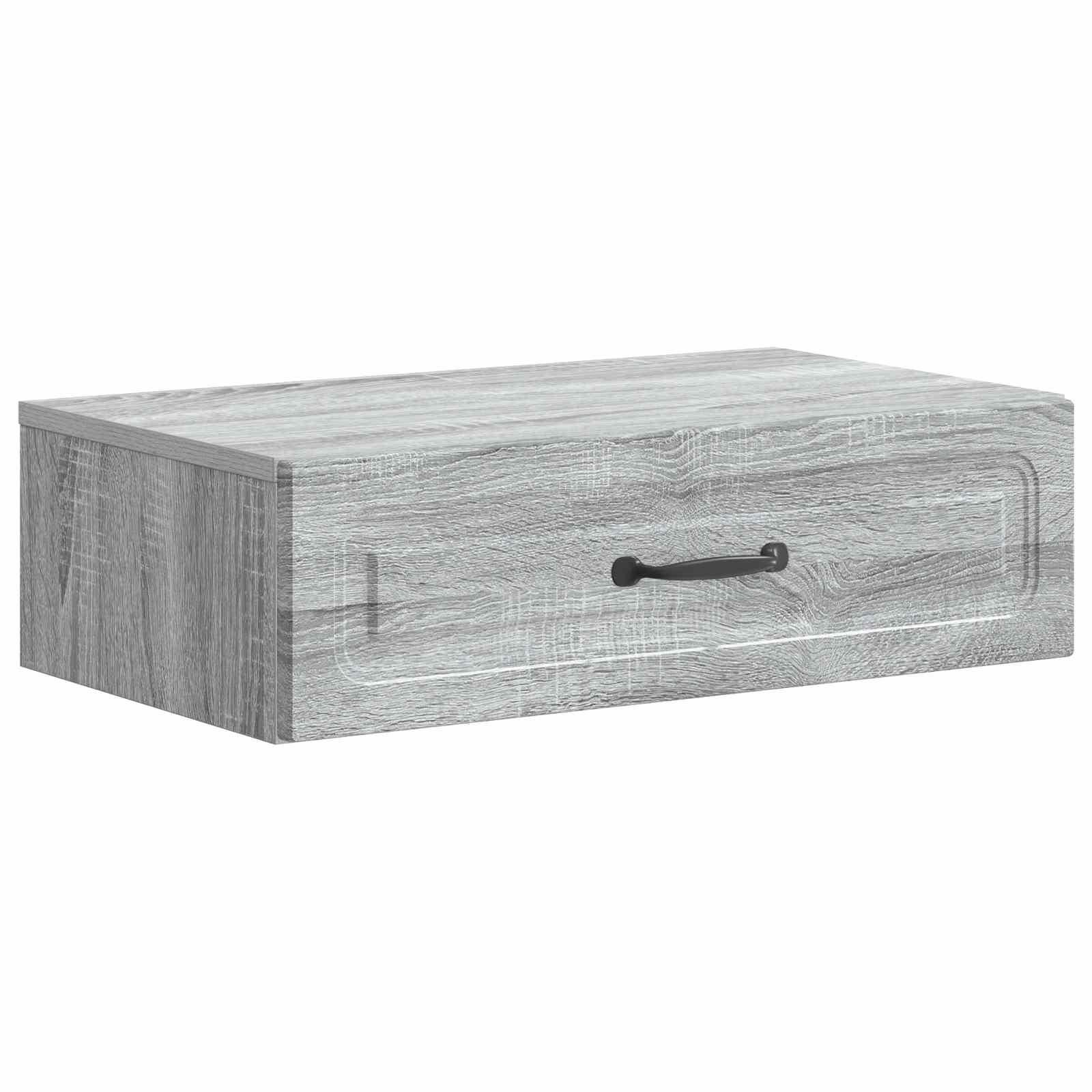 Væghængt Sideskab Grå sonoma-eg 59 x 34,5 x 17 cm billede