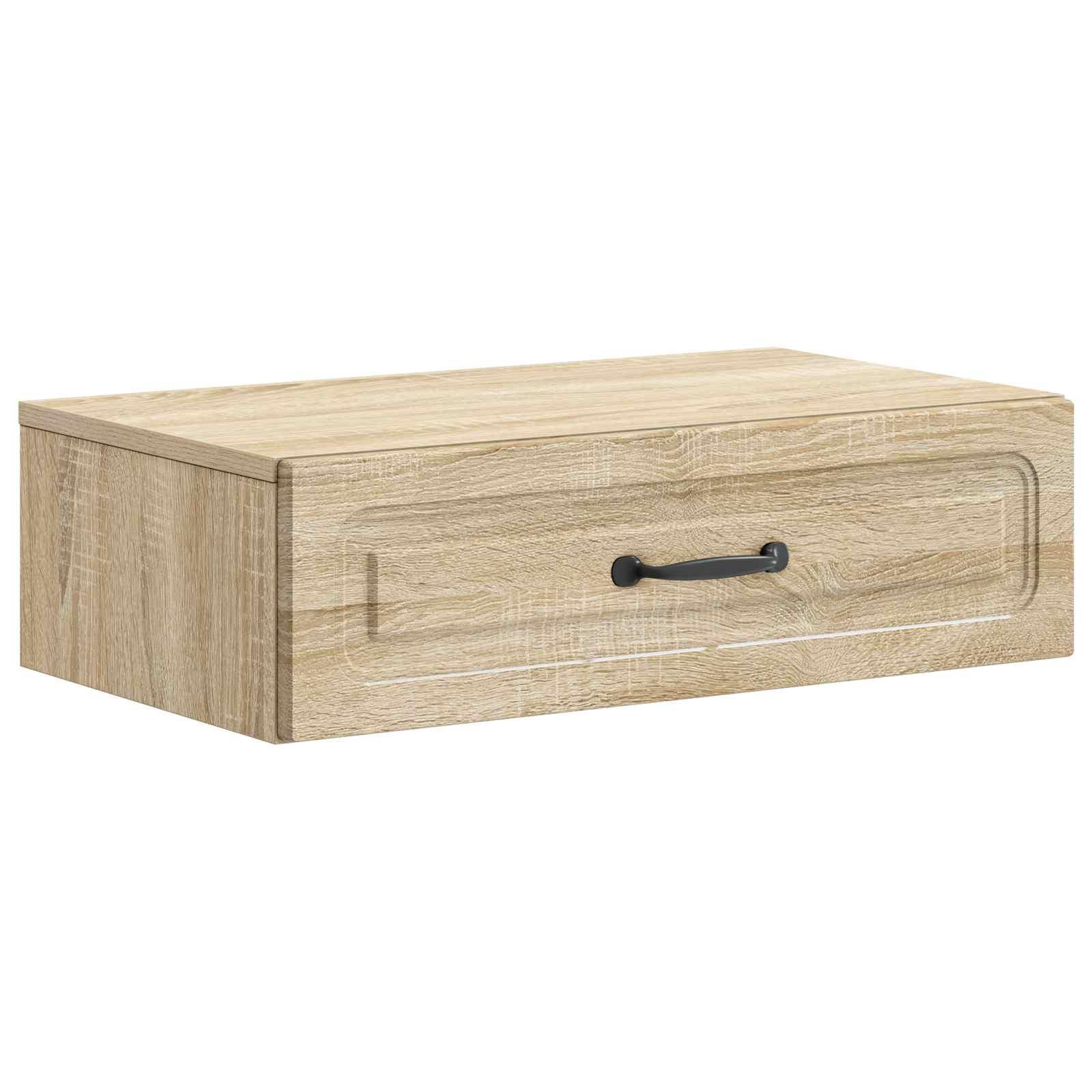 Væghængt Sideskab Sonoma-eg 59 x 34,5 x 17 cm Konstrueret træ billede