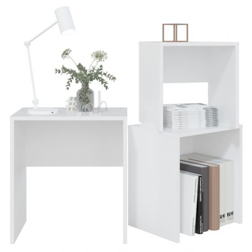 Indskudsborde 3 stk. konstrueret træ hvid