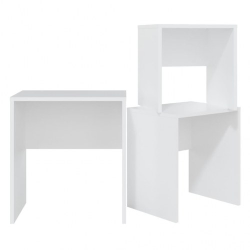 Indskudsborde 3 stk. konstrueret træ hvid