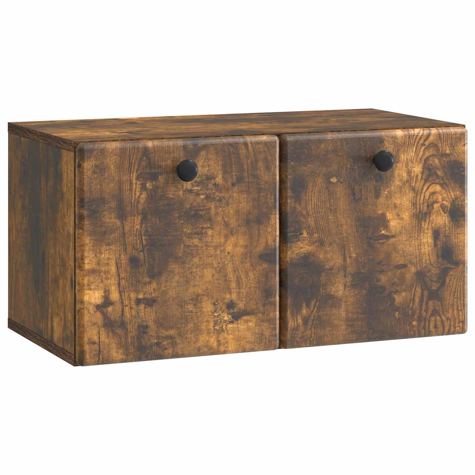 Væghængt TV-skab Røget eg 59,5 x 31 x 30 cm Konstrueret træ billede