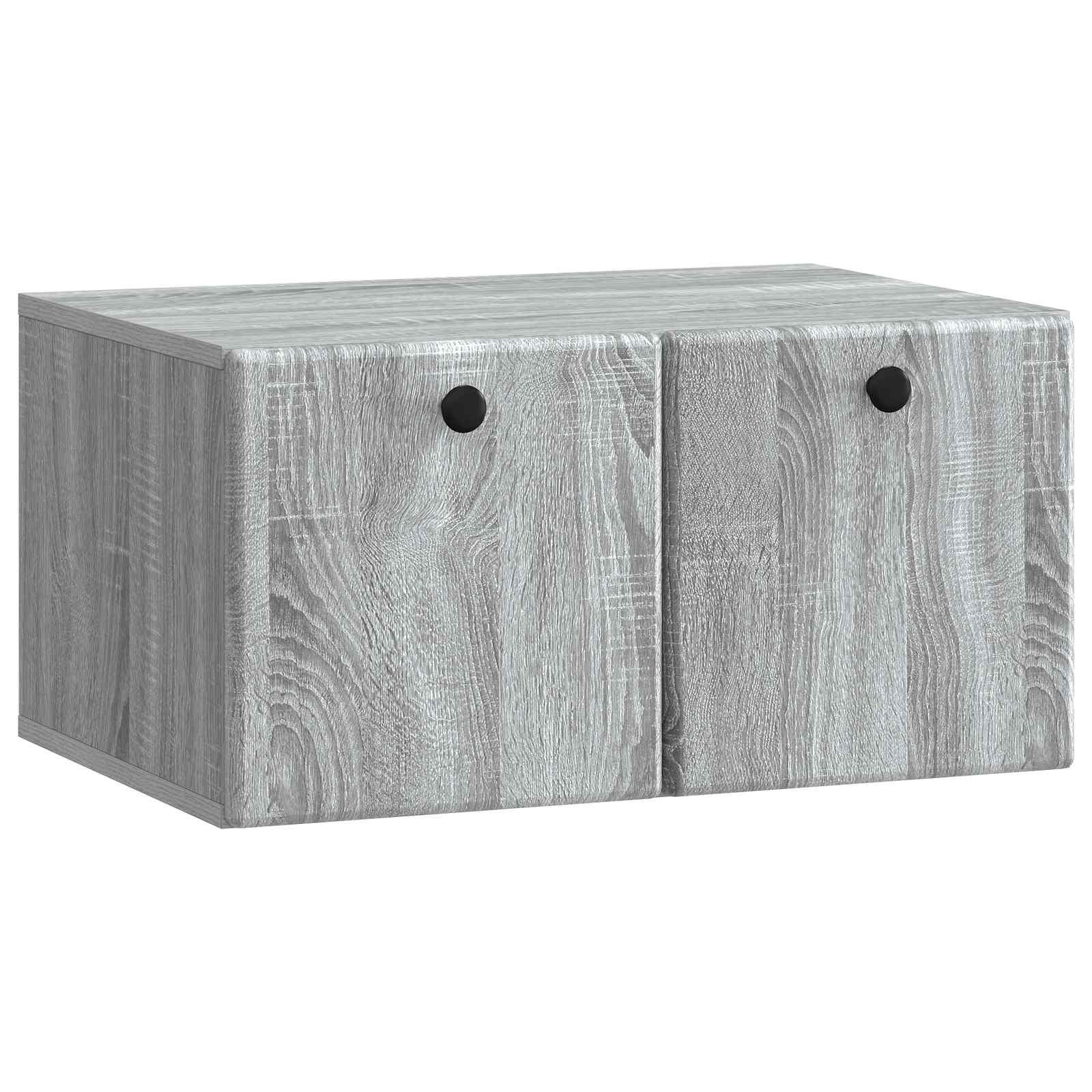Væghængt TV-skab Vægmonteret Grå sonoma-eg 59,5 x 41 x 30 cm billede