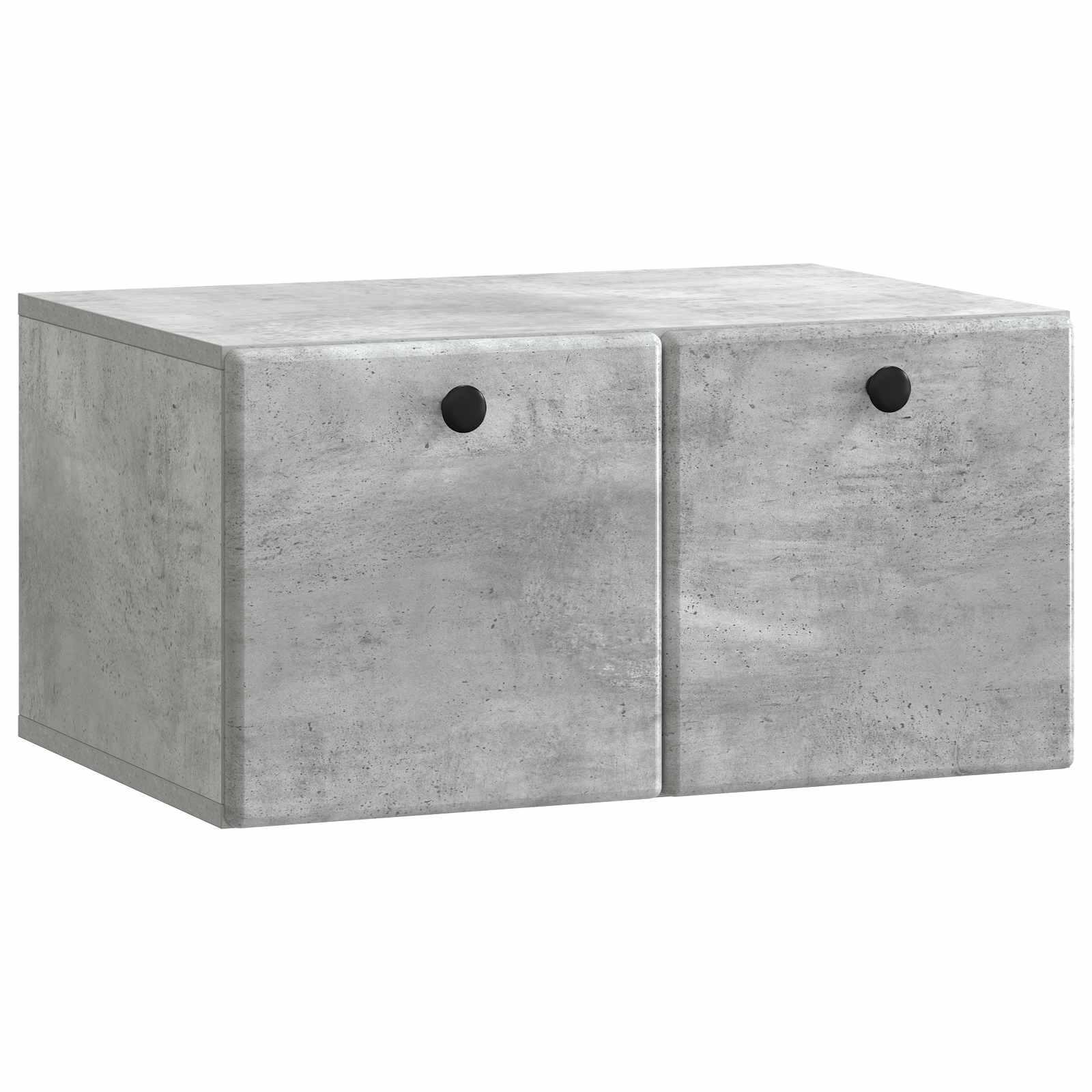 Væghængt TV-skab Betongrå 59,5 x 41 x 30 cm Konstrueret træ billede