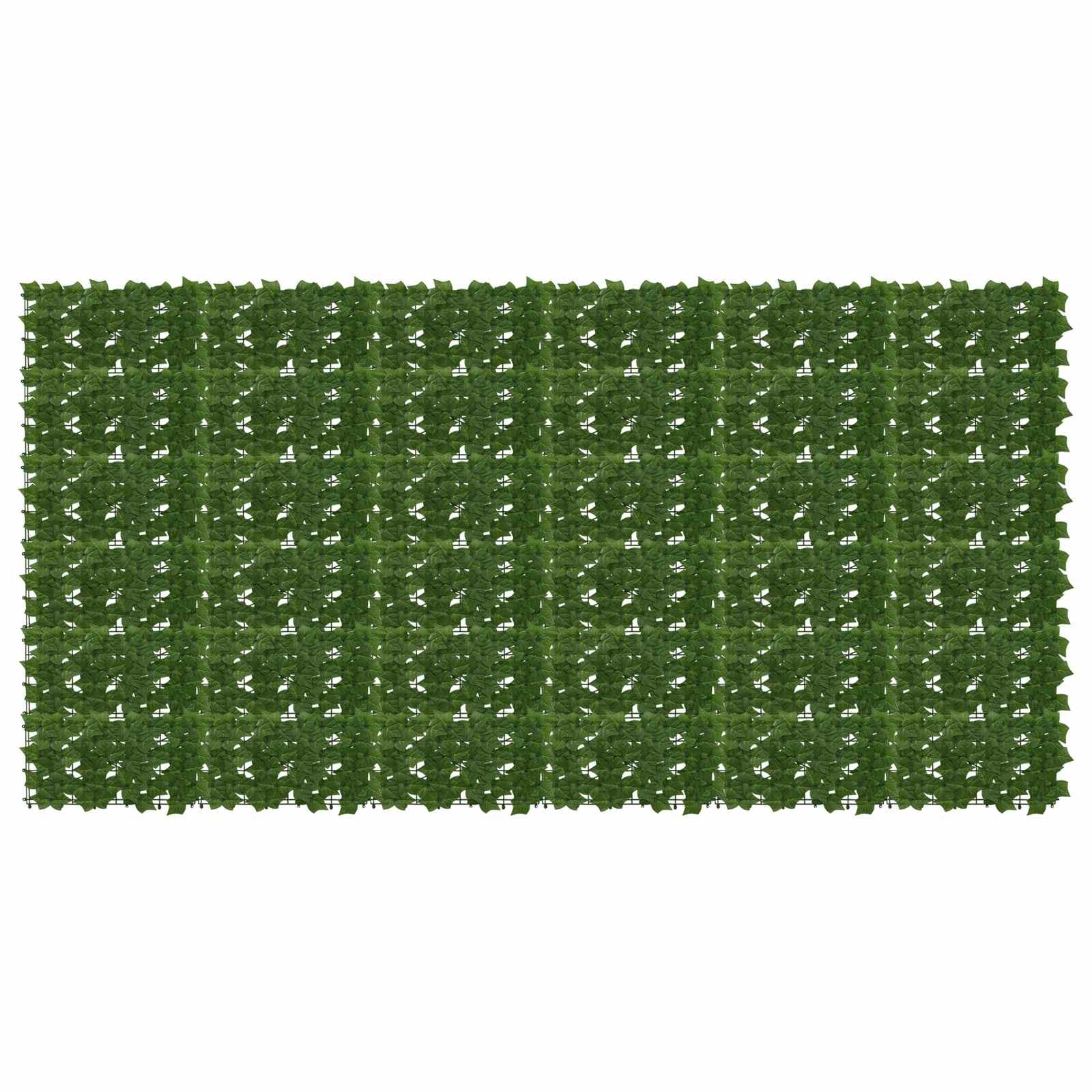 Altanscreen med blade Grøn 300 x 150 cm Polyethylen og stof billede
