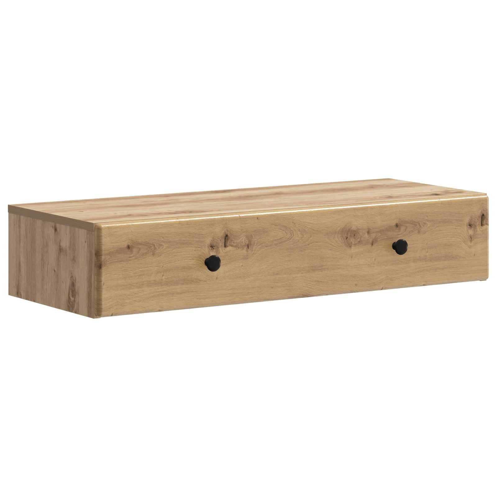 Væghængt Sideskab Artisan-eg 87,5 x 34,5 x 17 cm billede