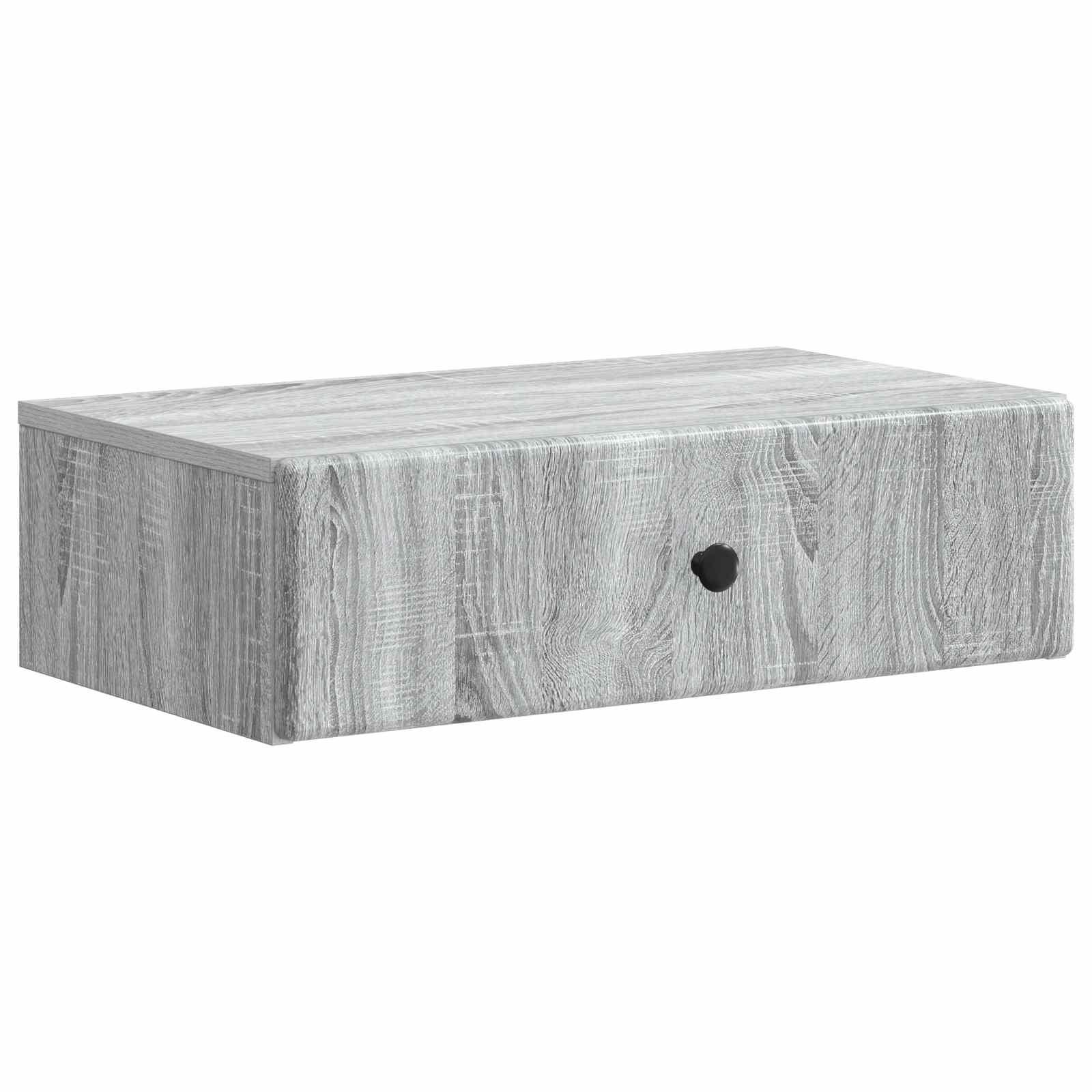 Væghængt Sideskab Grå sonoma-eg 59 x 34,5 x 17 cm billede