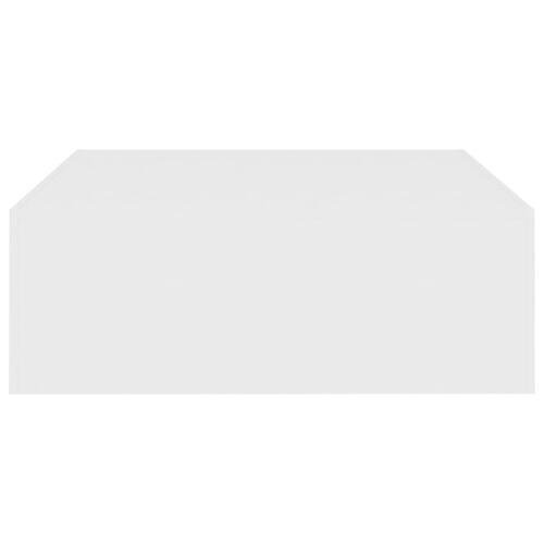 Sofabord 100x100x35 cm konstrueret træ hvid