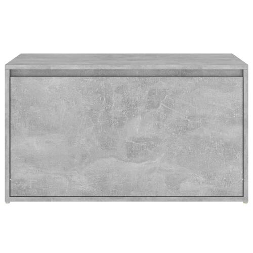 Entrébænk 80x40x45 cm konstrueret træ betongrå