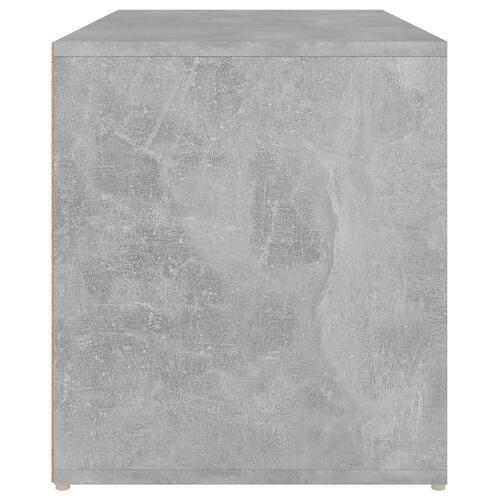Entrébænk 80x40x45 cm konstrueret træ betongrå