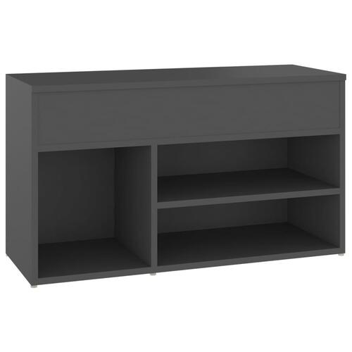 Skoreol 80x30x45 cm spånplade grå