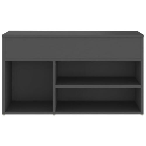 Skoreol 80x30x45 cm spånplade grå