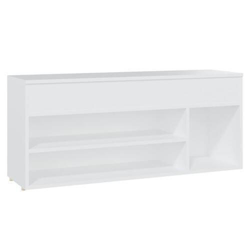 Skoreol 105x30x45 cm spånplade hvid