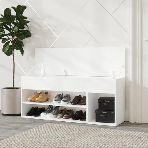 Skoreol 105x30x45 cm spånplade hvid