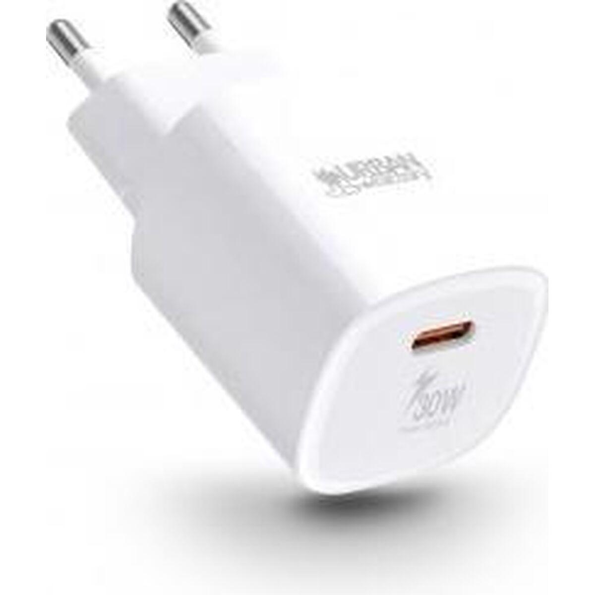 Urban Factory WCD95UF-ECO vægoplader 30 W USB-C - hvid billede