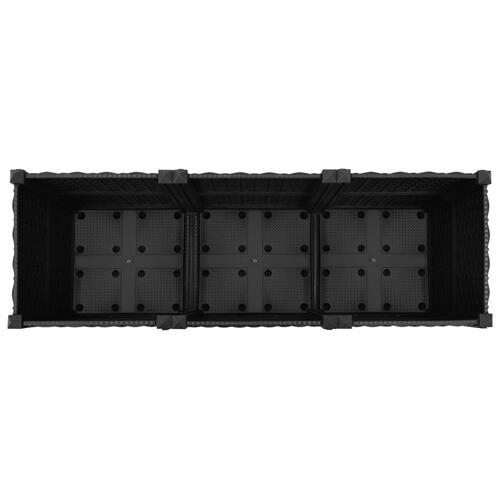 Højbed 120x40x38 cm polypropylen