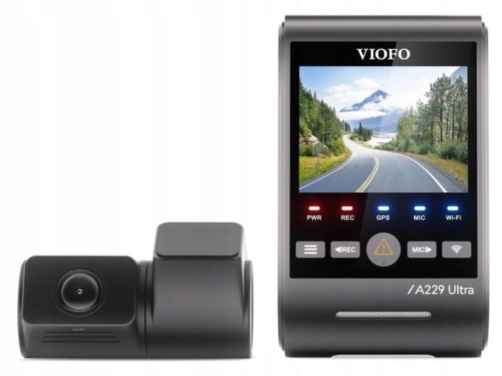 VIOFO A229 Ultra 2CH-G GPS dashcam - 4K, Wi‑Fi, 2,4" billede