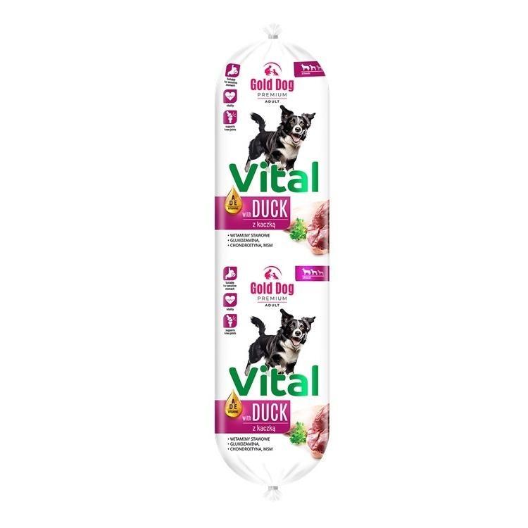 GOLD DOG Vital – vådfoder til hund med and, 900 g billede