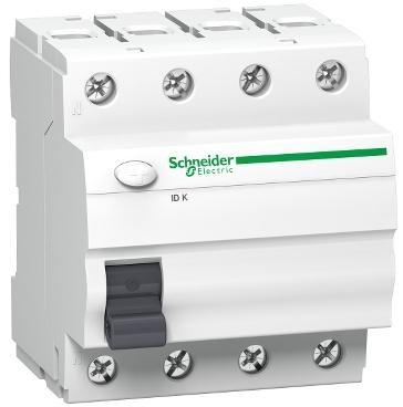 Schneider Electric ID K fejlstrømsafbryder 25 A 4-polet 30 mA - Type AC (A9Z05425)
