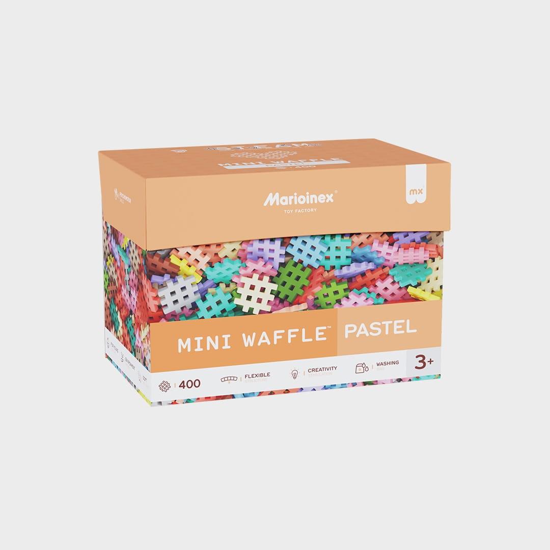 Marioinex Mini Waffle byggesæt – 400 dele, pastel billede