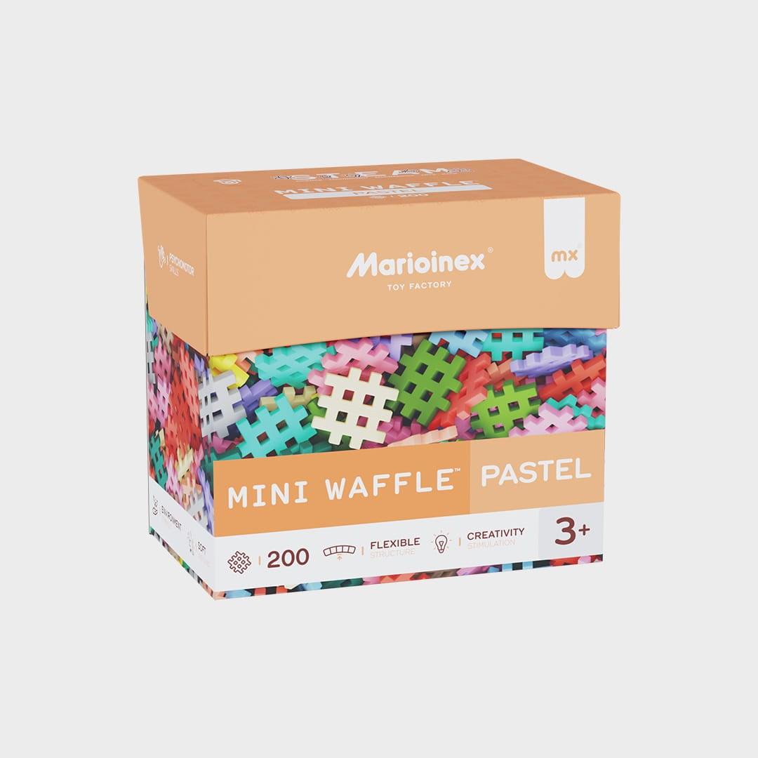 Marioinex Mini Waffle byggesæt – 200 dele, pastel billede