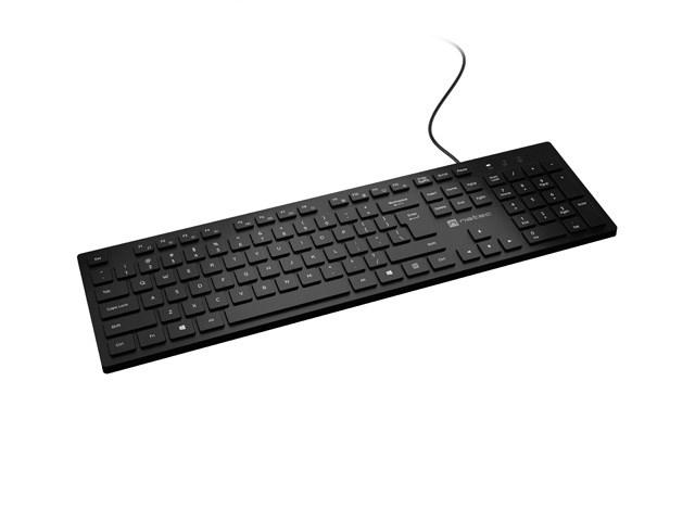 NATEC Herring slankt multimedietastatur - sort (US-layout) billede