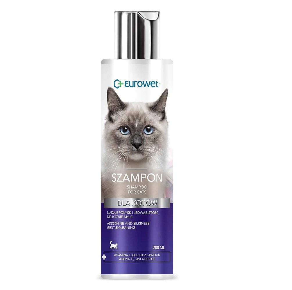 EUROWET shampoo til kat - 200 ml billede
