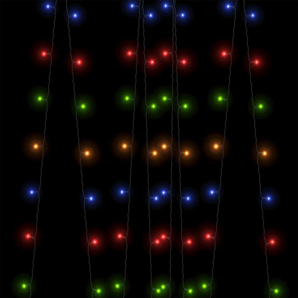 Lyskæder 2 stk. 2x200 LED inde/ude soldrevet flerfarvet