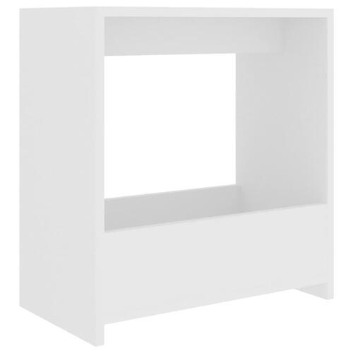 Sidebord 50x26x50 cm konstrueret træ hvid