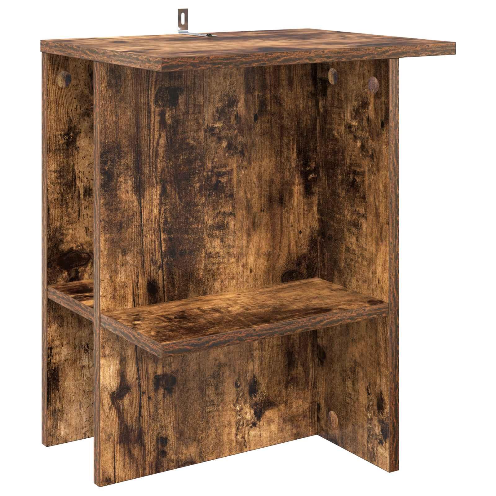 Sofabord Røget eg 40 x 30 x 49 cm Konstrueret træ billede