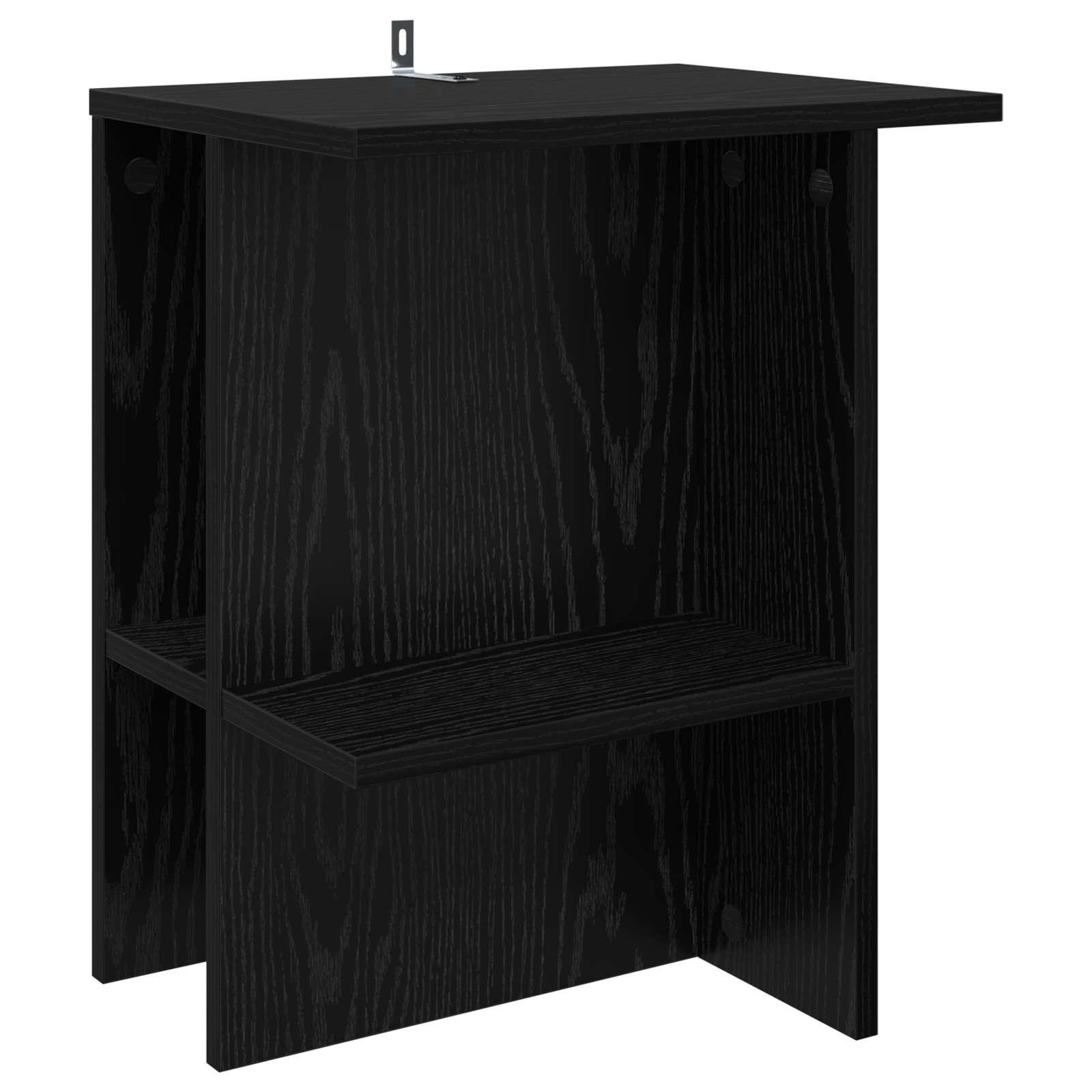 Sofabord Sort eg 40 x 30 x 49 cm Konstrueret træ billede