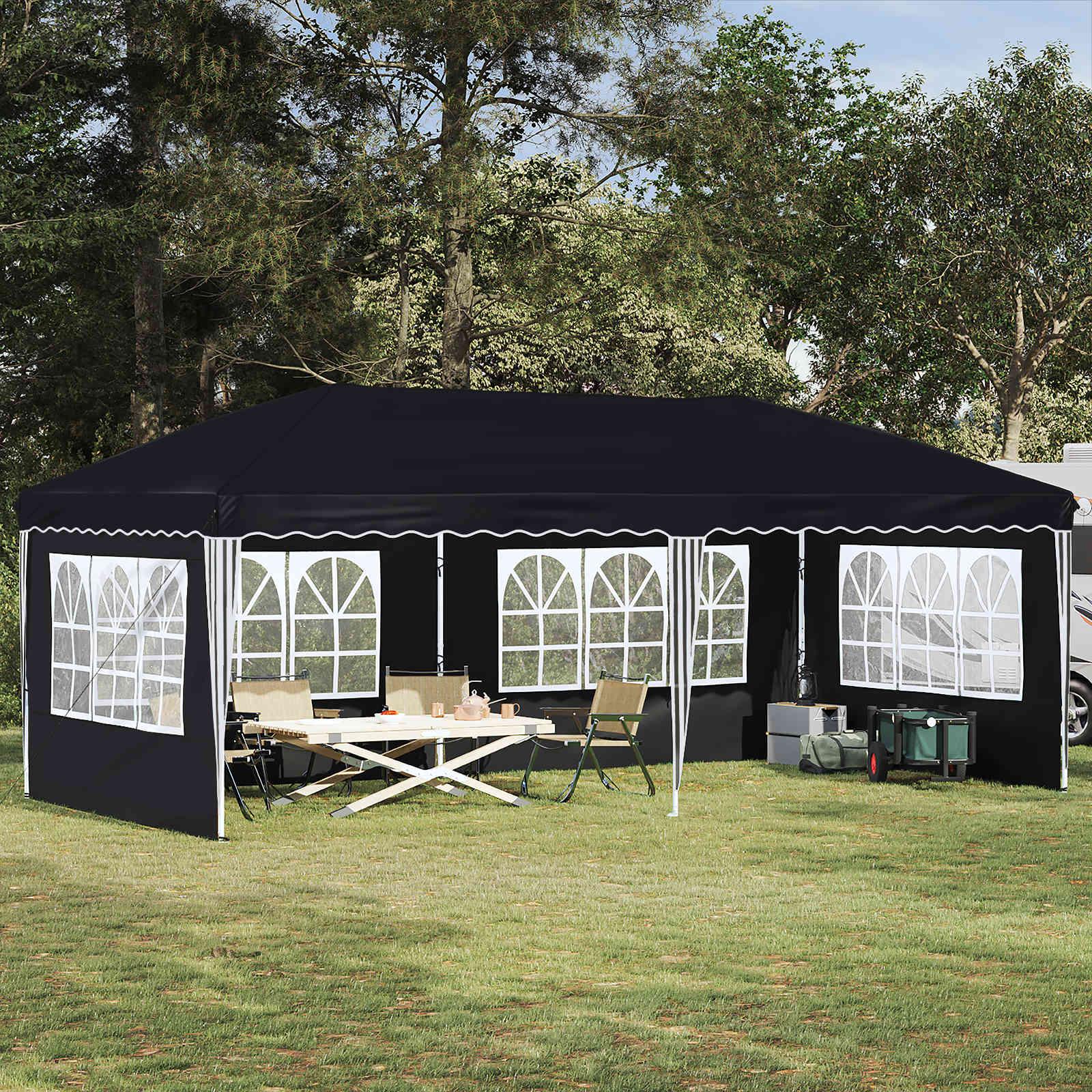 Pop-up Festtelt 575 x 289 x 245 cm Antracit billede