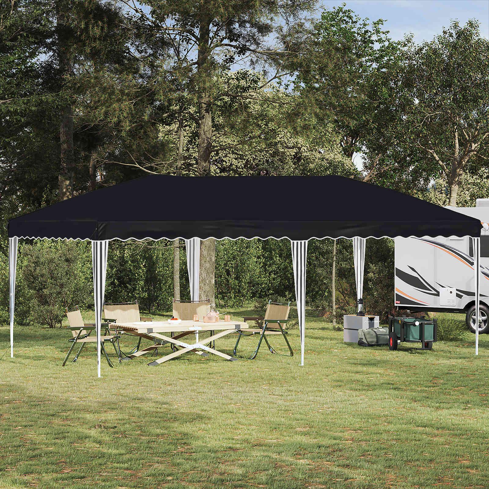 Pop-up Festtelt 575 x 290 x 245 cm Antracit billede