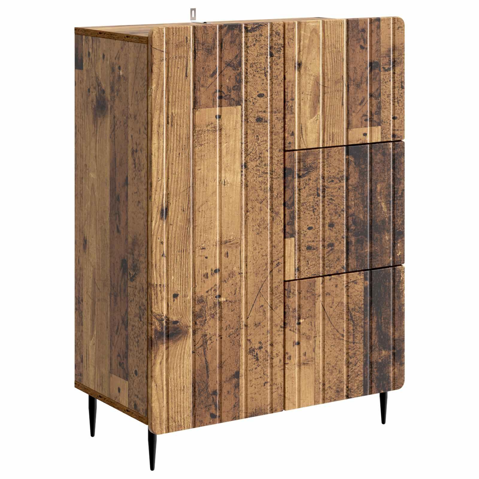 Sidebord Gammelt træ 66 x 34,5 x 91,5 cm Konstrueret træ billede