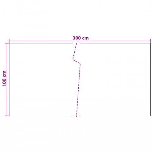 Altan skærm i polyrattan - mørkegrå 300 × 100 cm