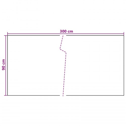 Altan skærm i polyrattan - mørkegrå 300 × 90 cm