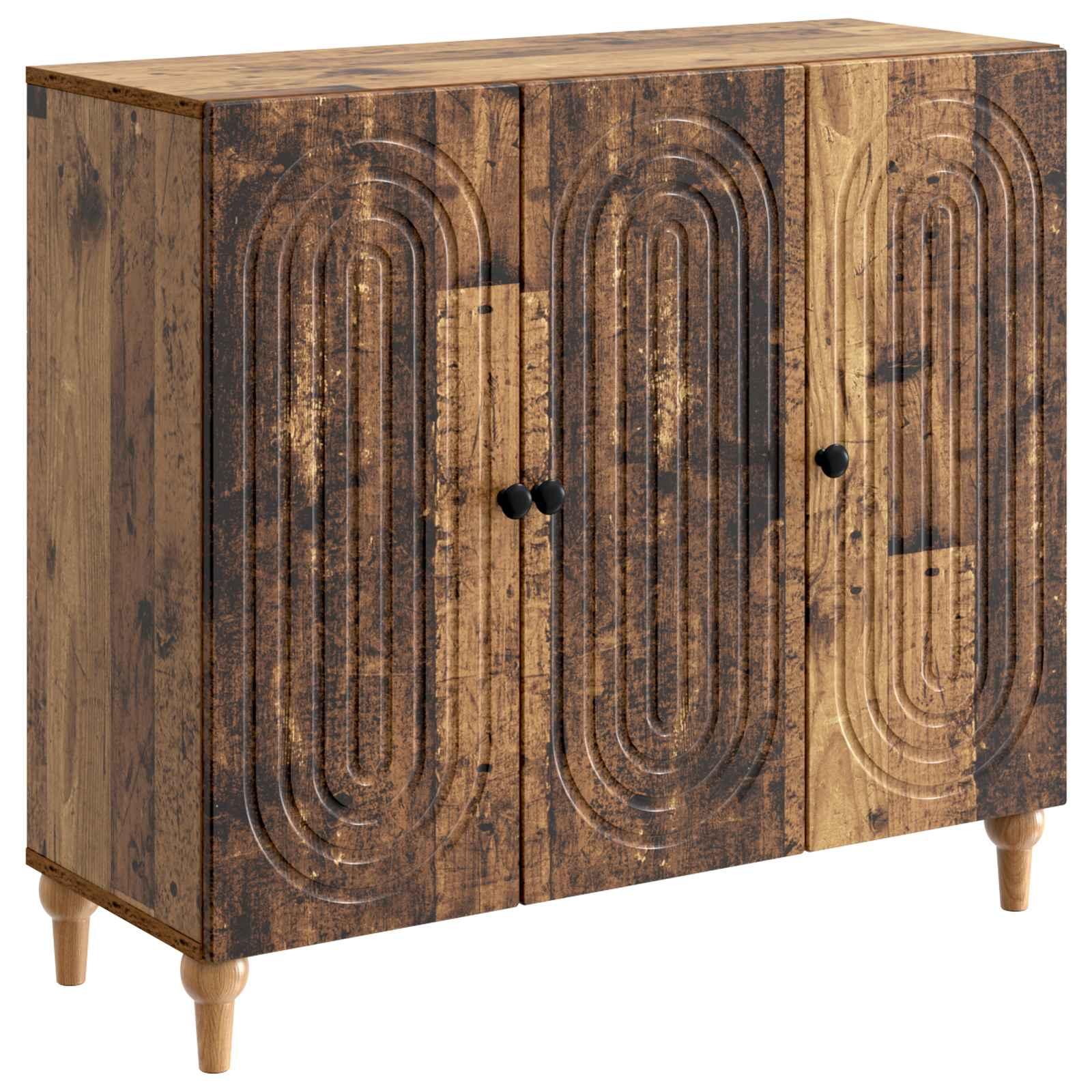 Sidebord Gammelt træ 89 x 34,5 x 80 cm Konstrueret træ billede