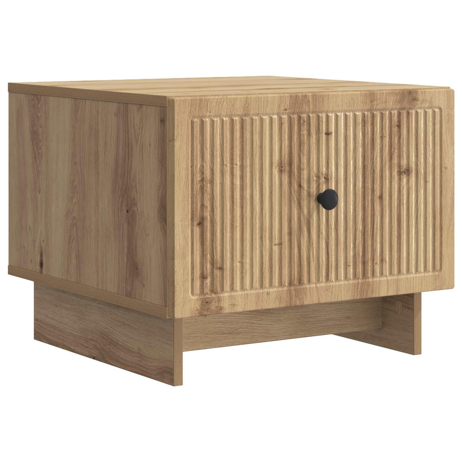 Sofabord med skuffe Artisan-eg 49 x 50 x 40 cm Konstrueret træ billede