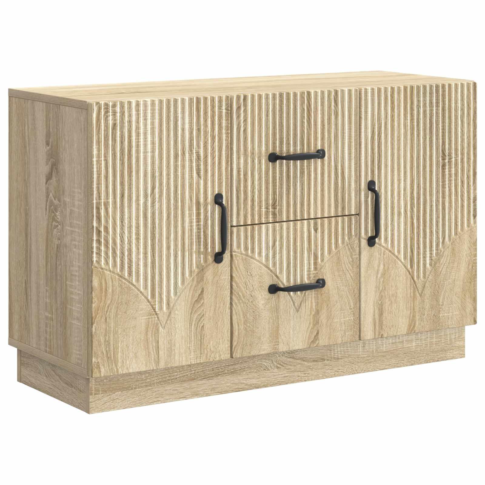 Sidebord Sonoma-eg 89 x 34,5 x 57 cm Konstrueret træ billede