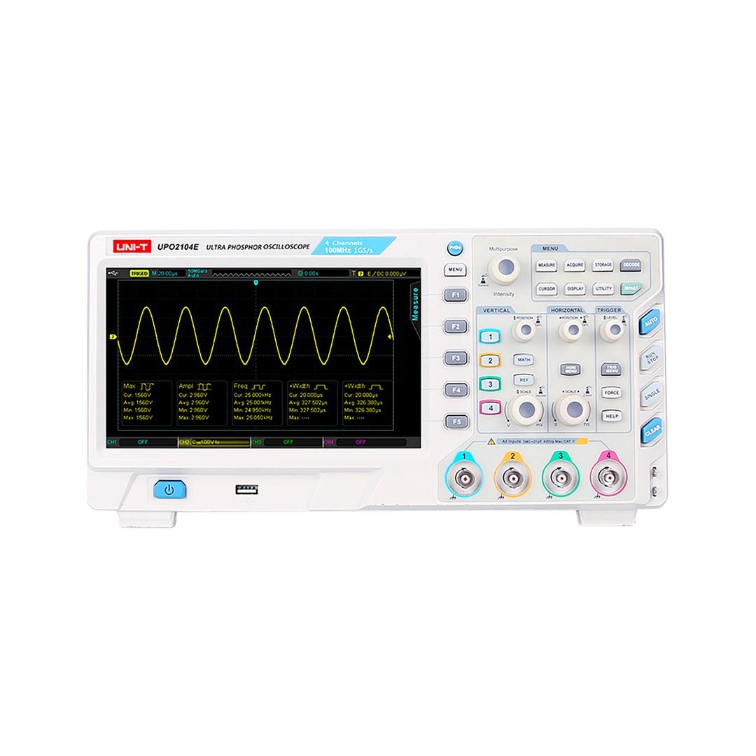 UNI-T UPO2102 digitalt oscilloskop - 2 kanaler, 100 MHz billede