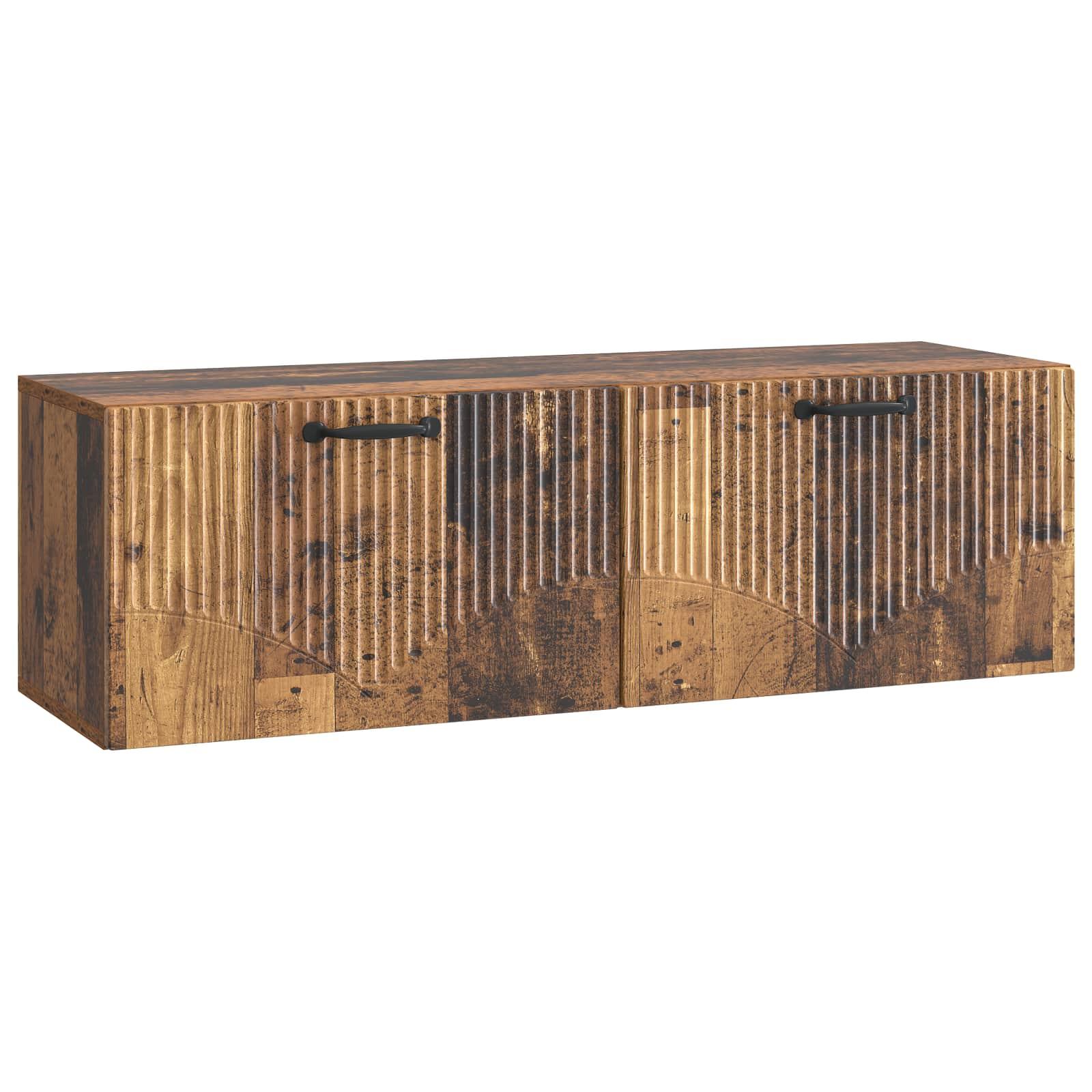 Væghængt TV-skab Gammelt træ 98 x 31 x 30 cm Konstrueret træ billede