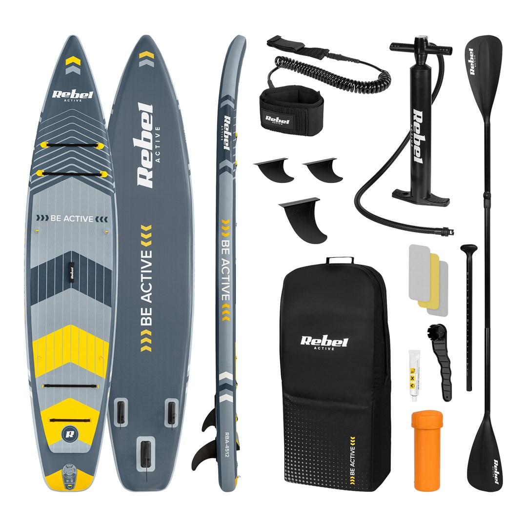Rebel Active Pro Touring oppustelig SUP-board 381 Ã 81 Ã 15 cm - komplet sÃ¦t billede
