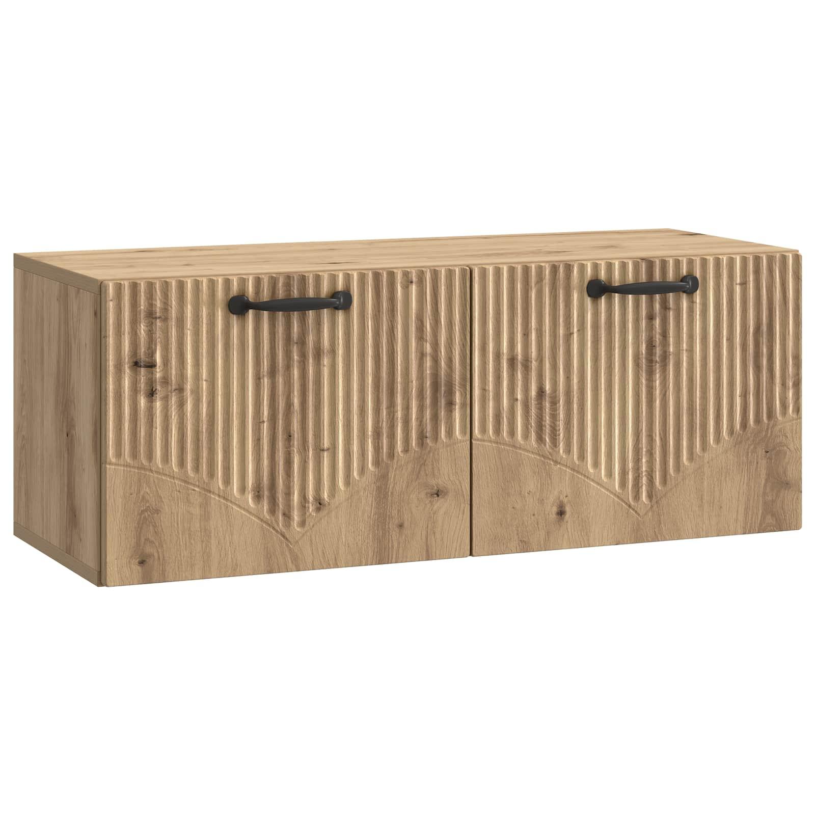 Væghængt TV-skab Artisan-eg 78,5 x 31 x 30 cm Konstrueret træ billede