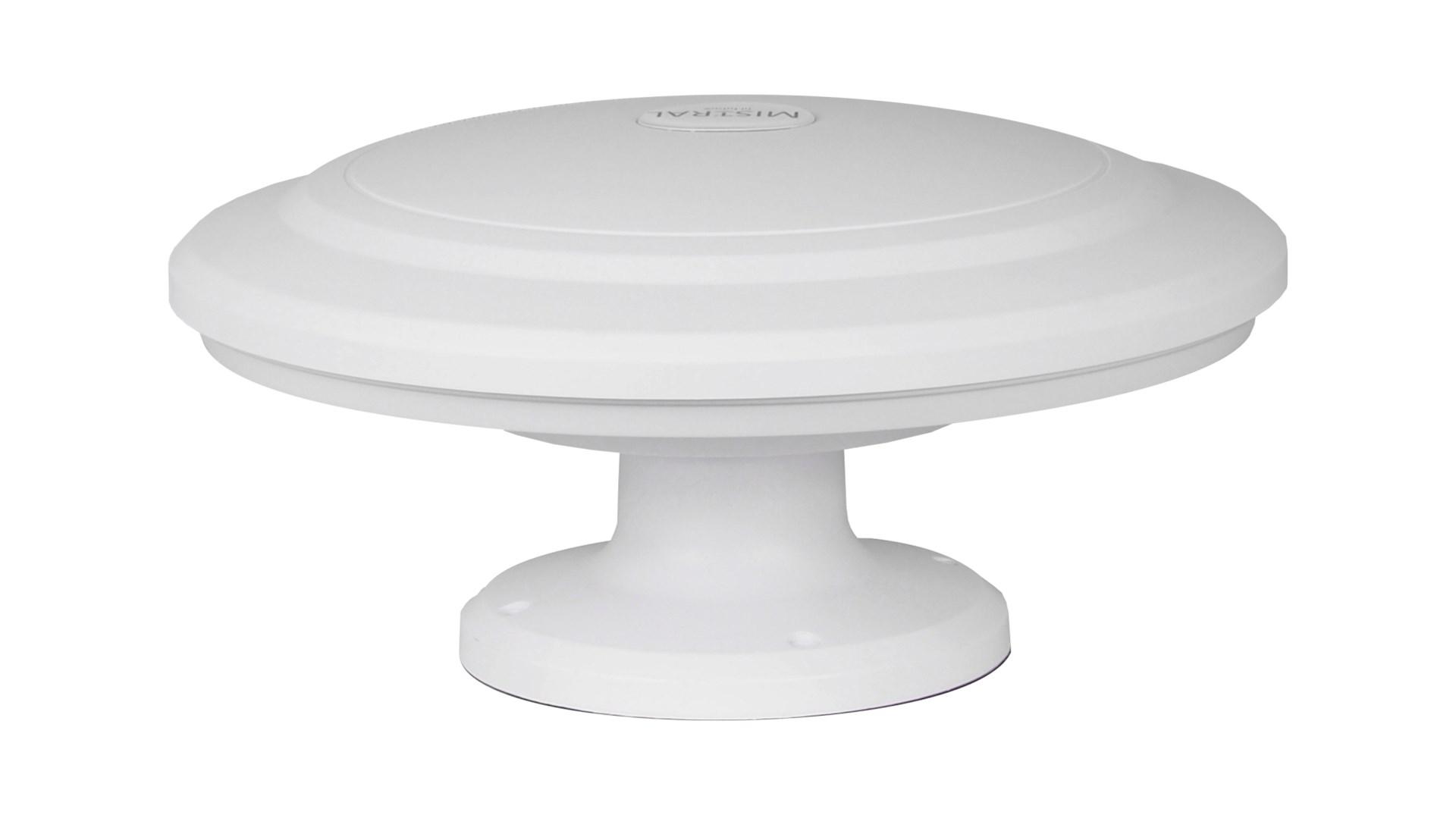 Mistral MI-ANT04 UFO-antenne - stærk hvid TV-antenne billede